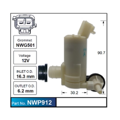 Windscreen Washer Pump suit Mitsubishi Mirage Hatchback LA LB 2013-2021