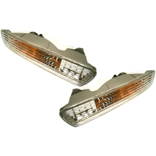 Honda Accord Front Bumper Bar Indicator Lights Suit Early CB 1989-1991 New Pair