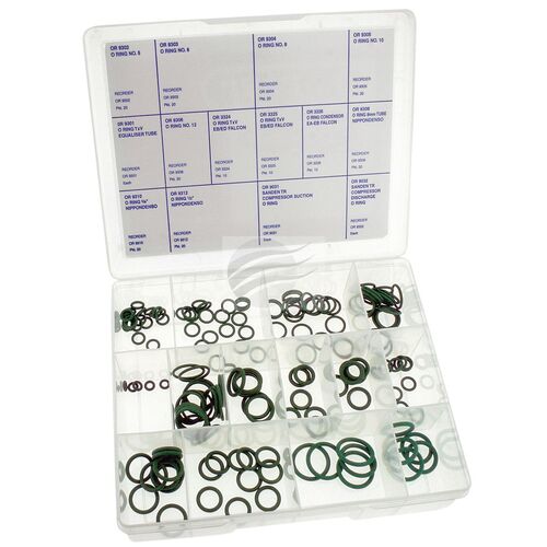 Jayair Brand 163 Piece Assorted R134a Vehicle A/C Air Conditioning O-Ring Kit