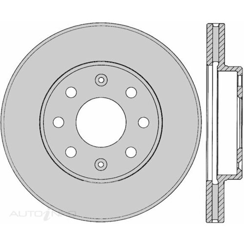Protex Front Brake Rotor Suit Holden MJ Barina Spark 1.2ltr B12D1 2010-2016