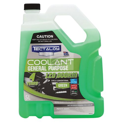 Tectaloy 60 Plus Green General Purpose Ready To Use 5ltr Engine Coolant