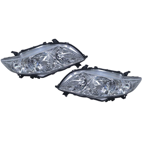 Pair of Headlights suit Toyota ZRE152R Corolla Sedan 2007-2010