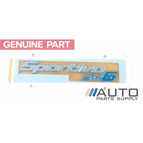 Genuine Boot Badge "Sportivo SX6" For Toyota GSV40R Aurion 2006-2011