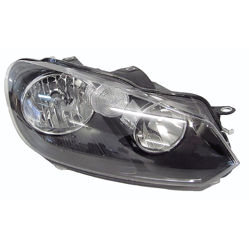 RH Drivers Side Headlight (Halogen Type) suit Volkswagen VW Golf Mk6 2008-2012
