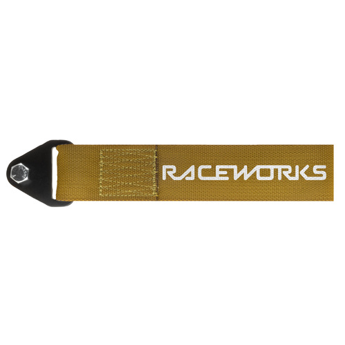 Raceworks Brand Flexible Tow Strap (Gold) - VPR-021GD