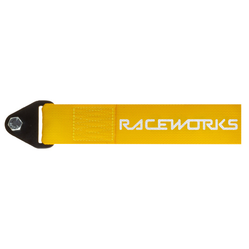 Raceworks Brand Flexible Tow Strap (Yellow) - VPR-021YL