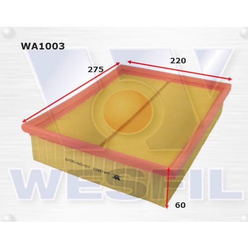 Air Filter to suit Volkswagen Caravelle 2.5L 11/97-2004 