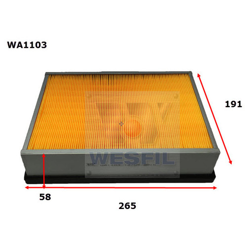 Air Filter to suit Ssangyong Musso 2.3L 09/97-1998 