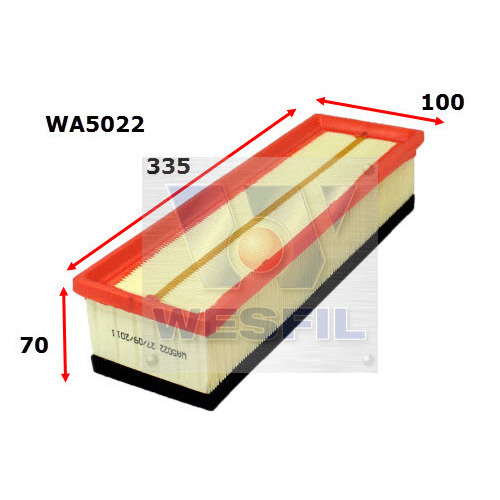 Air Filter to suit Peugeot 207 1.6L 07/07-on 