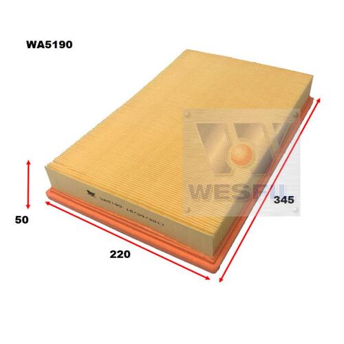 Air Filter to suit Audi TT 2.0L TFSi 07/08-01/15 