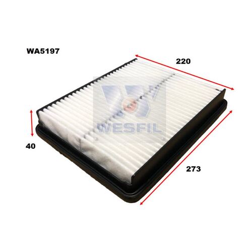 Wesfil Air Filter suit Hyundai YF I45 2.4ltr G4KJ Petrol 2010-2013