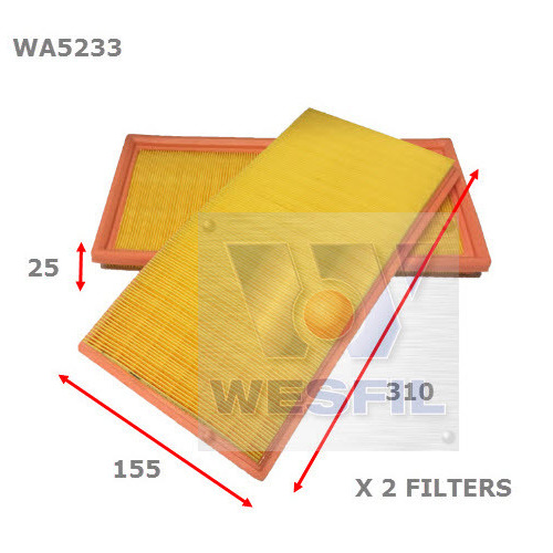 Air Filter to suit Mercedes C63 AMG 6.2L V8 02/08-08/14 