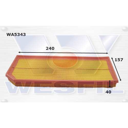 Air Filter to suit Volkswagen Golf 2.0L Tsi 06/10-on 