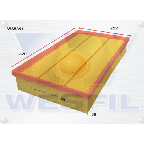 Air Filter to suit Audi RS3 2.5L TFSi 06/15-on 
