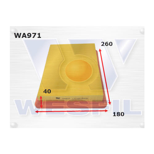 Air Filter to suit Hyundai Lantra 2.0L 02/99-2000 