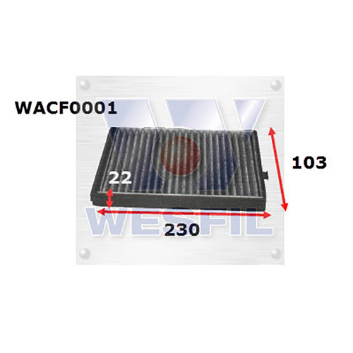 Holden TK Barina Cabin Filter 1.6ltr F16D3 2005-2011 *Wesfil*