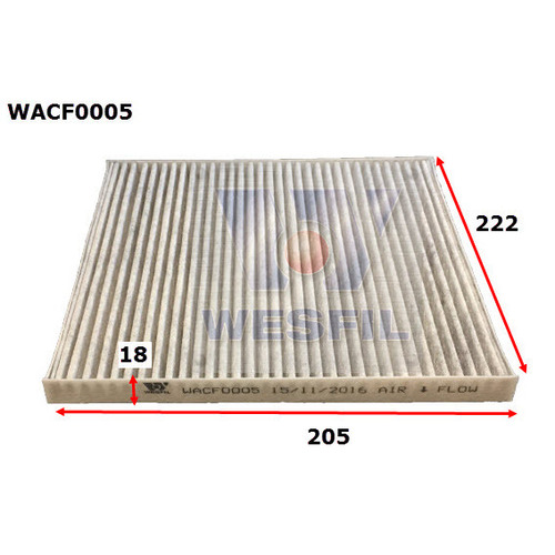 Cabin Filter to suit Kia Rio 1.4L 03/07-08/11 