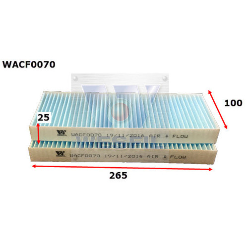 Cabin Filter to suit Nissan Navara 2.5L TD 06/06-03/15 