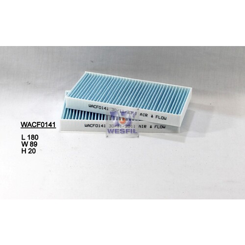 Cabin Filter to suit Jeep Cherokee 2.8L CRD 03/08-05/14 