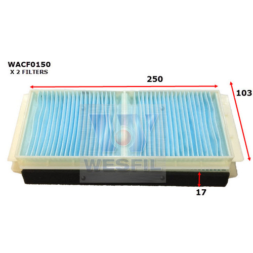 Cabin Filter to suit Mazda 3 2.5L 04/09-01/14 