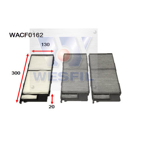 Cabin Filter to suit Toyota Landcruiser 4.7L V8 1998-10/07 