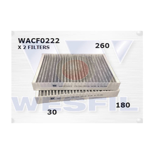 Cabin Filter to suit Mercedes S63 AMG 6.2L V8 09/07-02/11 