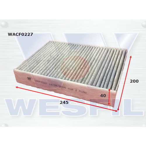Cabin Filter to suit Porsche Boxster 2.7L 05/12-on 