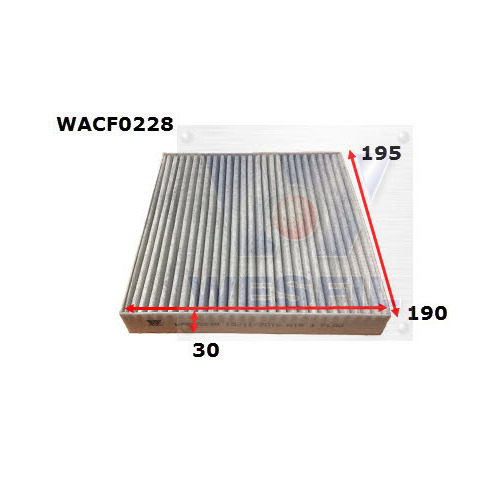 Cabin Filter to suit Jaguar XF 3.0L V6 12/12-on 