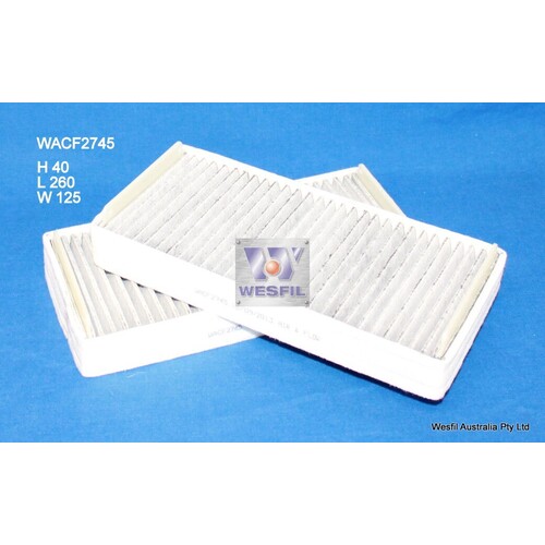 Cabin Filter to suit Mercedes CL600 5.5L V12 03/03-07/07 
