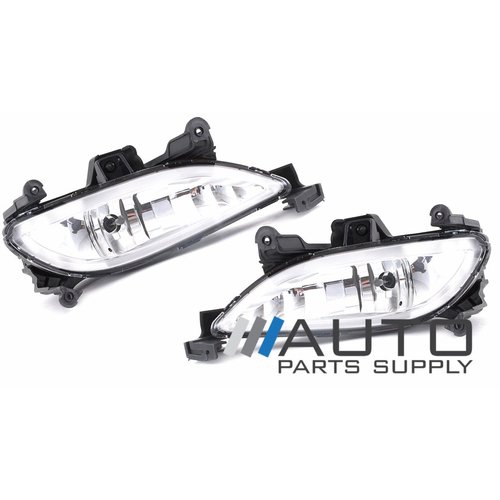 Hyundai I45 Left + Right Bumper Bar Fog Lights 2010 Onwards *New Pair*